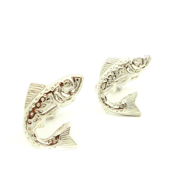 Wild Links - Silver Trout Cufflinks
