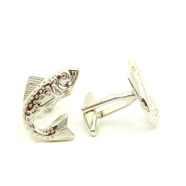 Wild Links - Silver Trout Cufflinks
