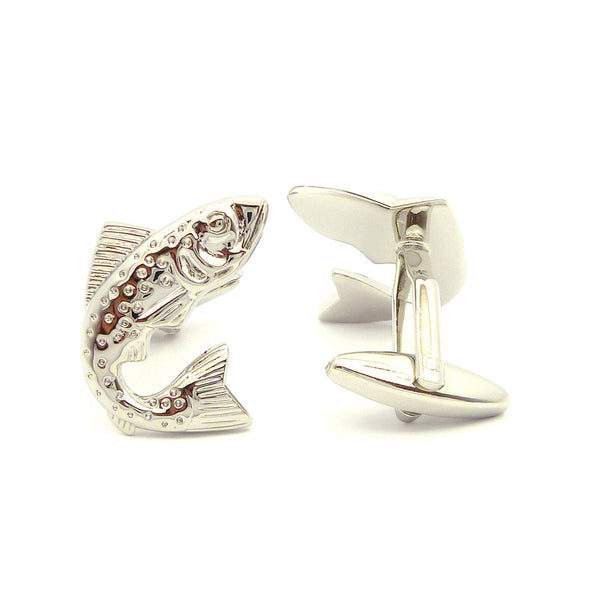 Wild Links - Silver Trout Cufflinks