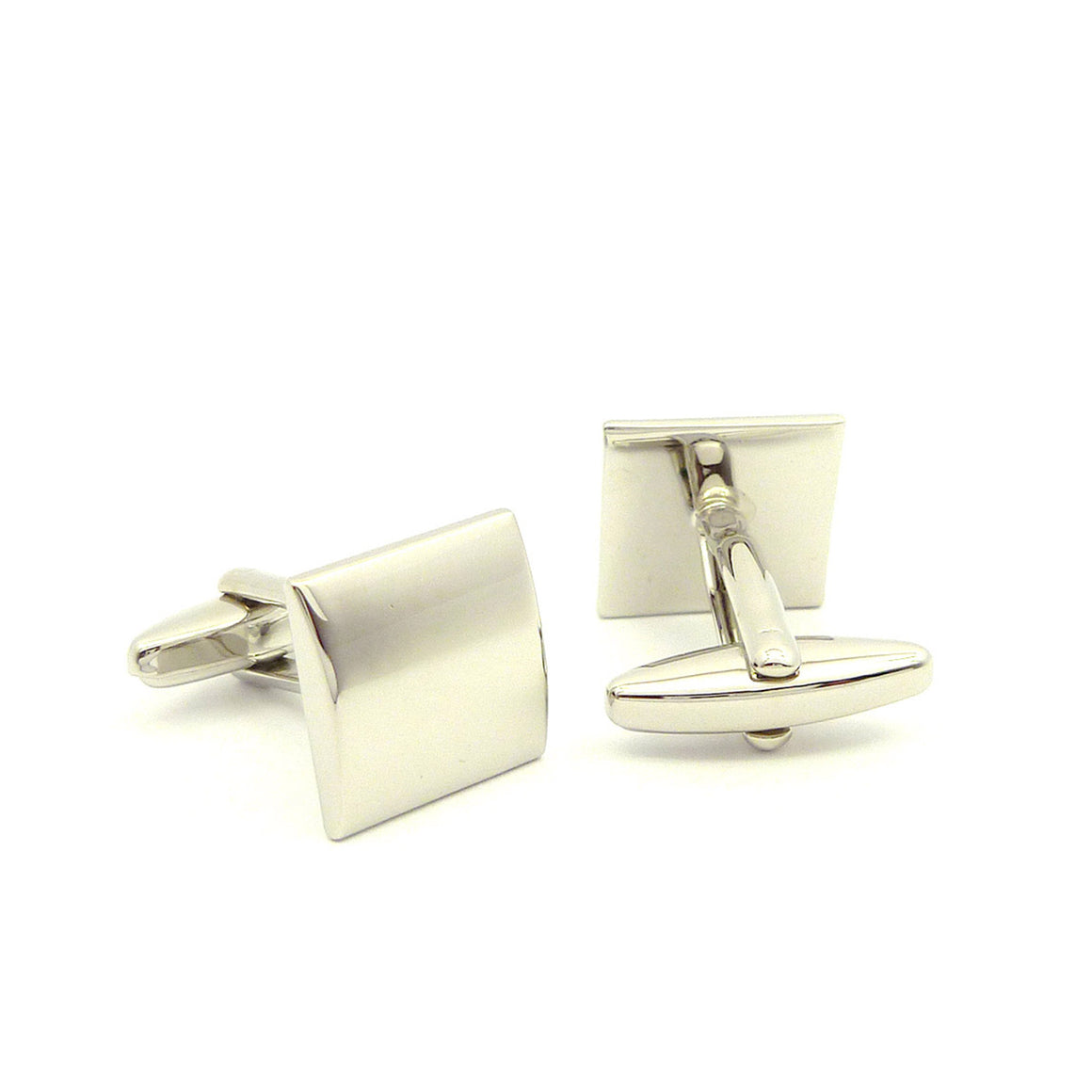 Wild Links - Silver Engravable Brushed Square Cufflinks