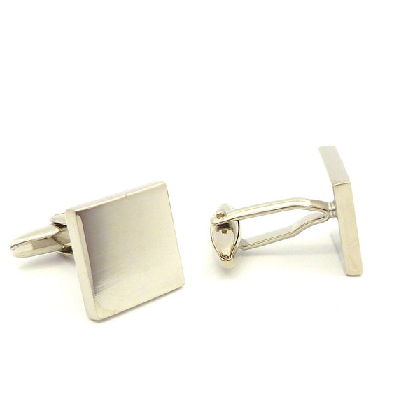 Wild Links - Silver Engravable Square Cufflinks