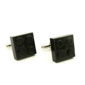 Wild Links - Black Square Brick Cufflinks