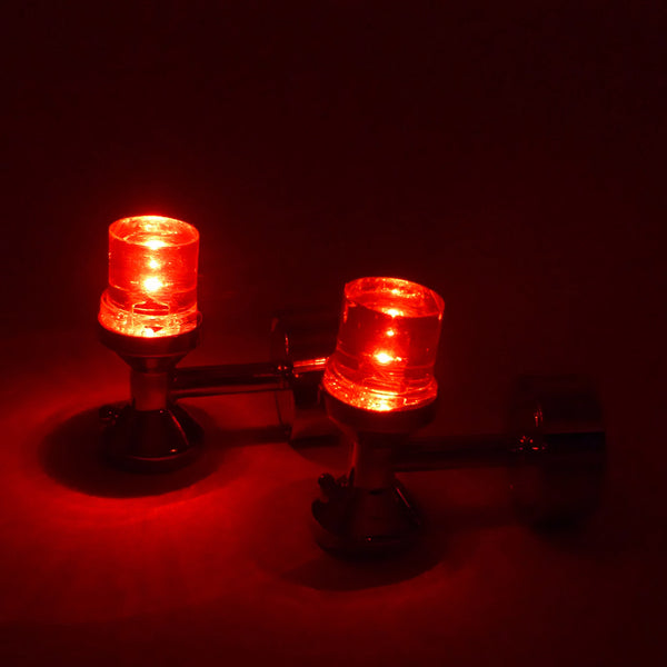 Wild Links - Silver Red Illuminating Light Cufflinks