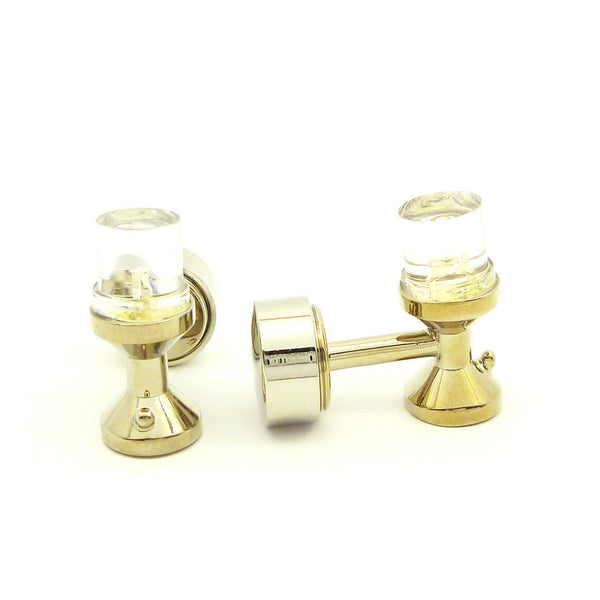 Wild Links - Silver Red Illuminating Light Cufflinks