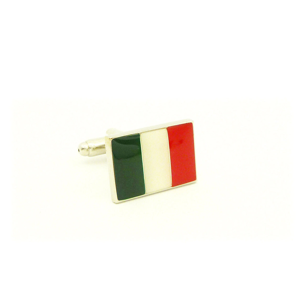 Wild Links - Silver Italy Flag Cufflinks