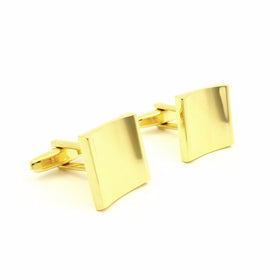 Wild Links - Gold Curved Face Cufflinks