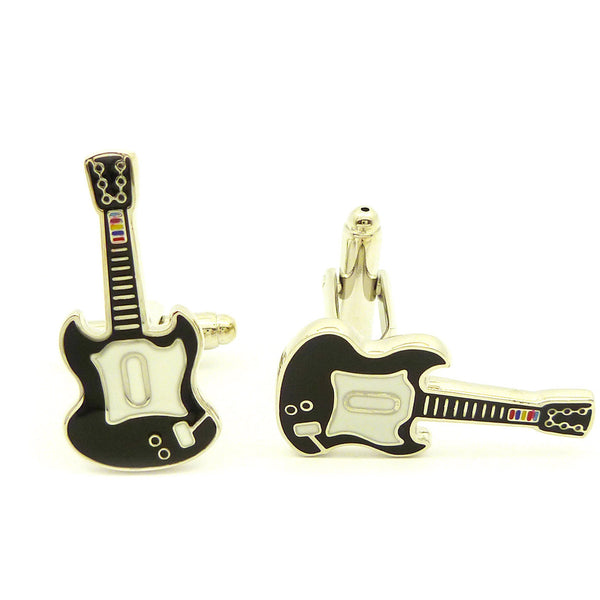 Wild Links - Silver Guitar Cufflinks