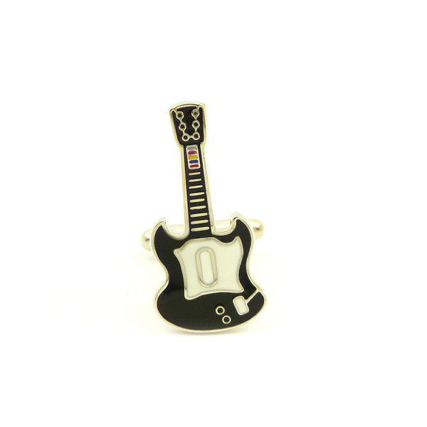 Wild Links - Silver Guitar Cufflinks