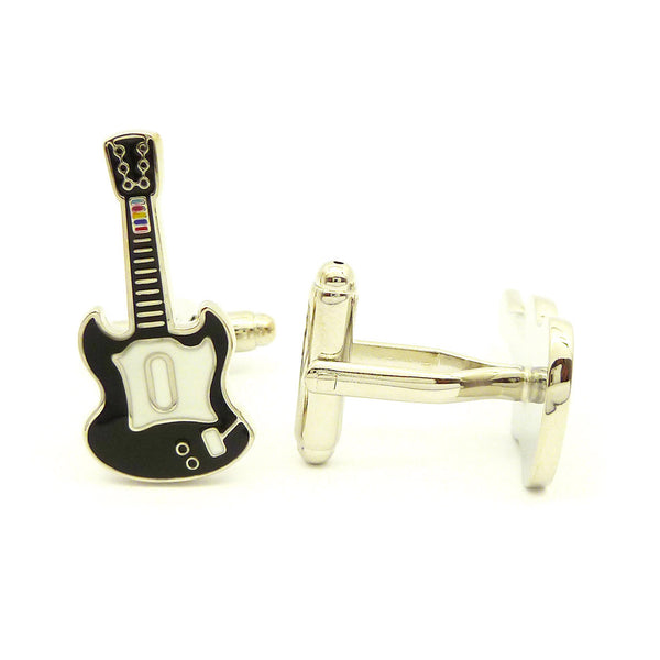 Wild Links - Silver Guitar Cufflinks