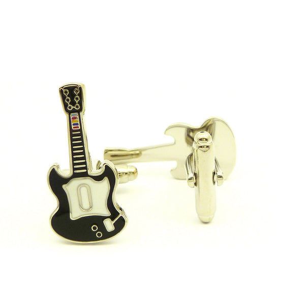 Wild Links - Silver Guitar Cufflinks