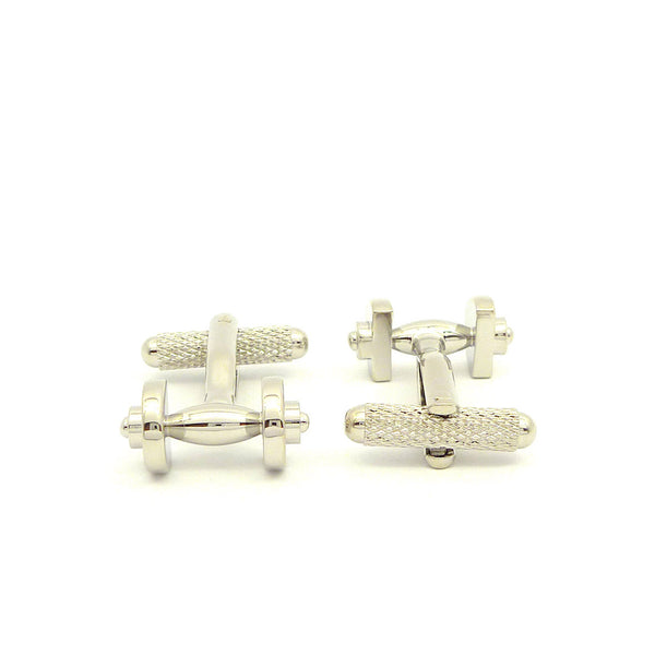 Wild Links - Silver Gym Dumbbell Cufflinks
