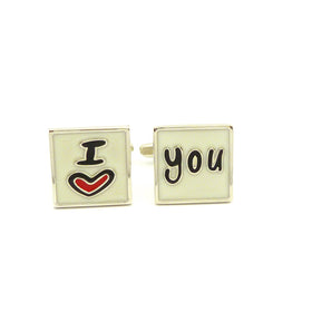 Wild Links - Silver I Love You Cufflinks