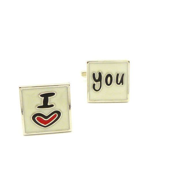 Wild Links - Silver I Love You Cufflinks