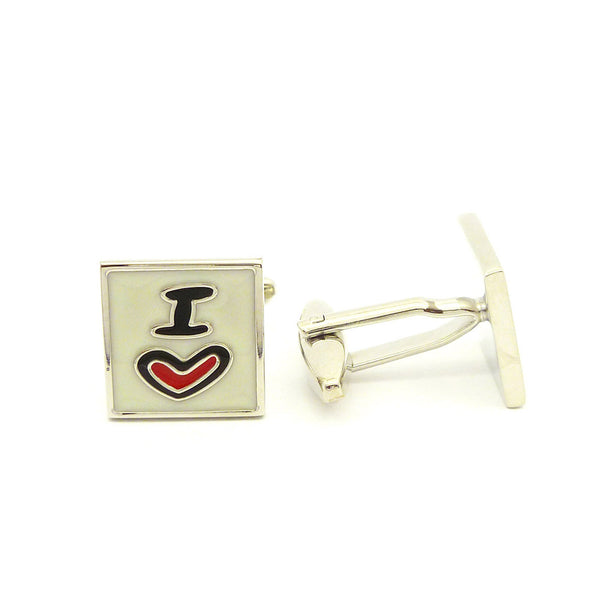 Wild Links - Silver I Love You Cufflinks