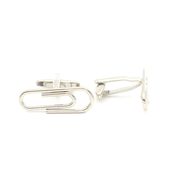 Wild Links - Silver Paper Clip Cufflinks