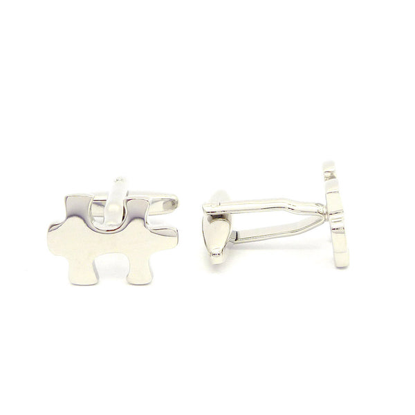 Wild Links - Silver Puzzle Piece Cufflinks