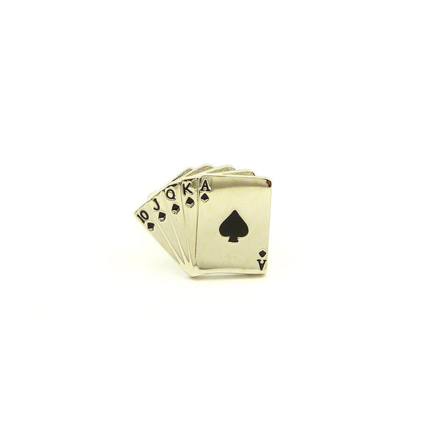 Wild Links - Silver Royal Flush Cufflinks