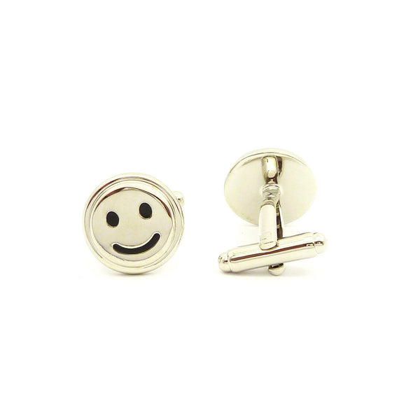 Wild Links - Silver Happy Face Cufflinks