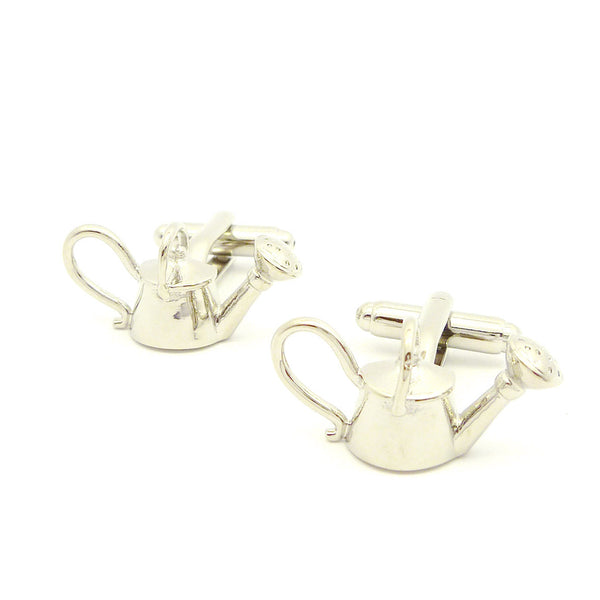 Wild Links - Silver Garden Watering Can Cufflinks