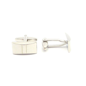 Wild Links - Silver Bar with 2 Stripes Cufflinks