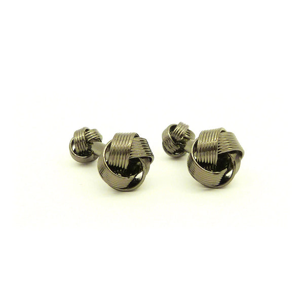 Wild Links - Gun Metal Knot Cufflinks