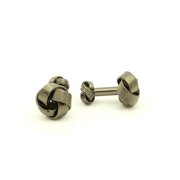 Wild Links - Gun Metal Knot Cufflinks