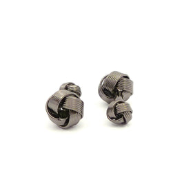 Wild Links - Gun Metal Knot Cufflinks