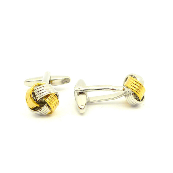 Wild Links - Gold and Silver Knot Cufflinks