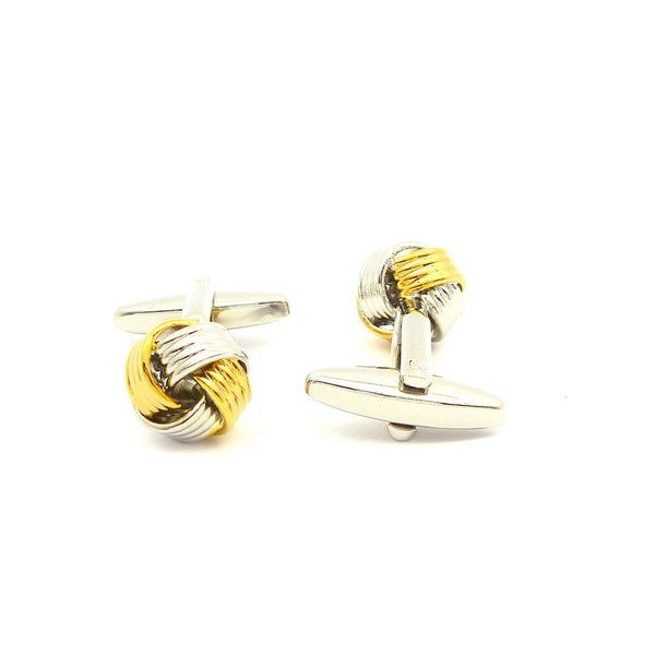 Wild Links - Gold and Silver Knot Cufflinks