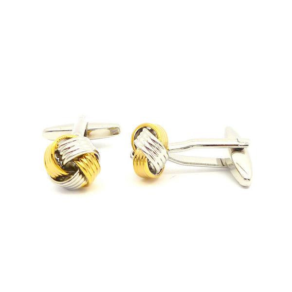 Wild Links - Gold and Silver Knot Cufflinks