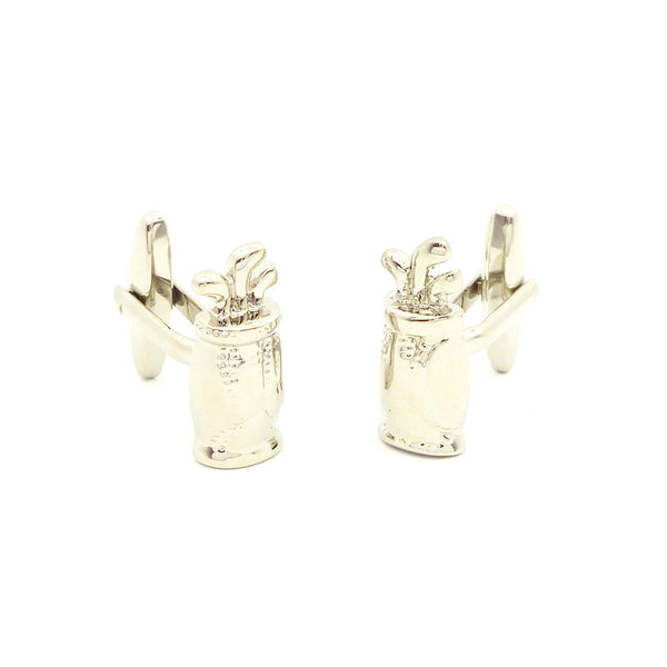 Wild Links - Silver Golf Bag Cufflinks