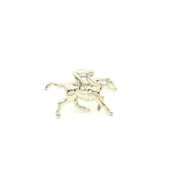 Wild Links - Silver Horse and Jockey Cufflinks