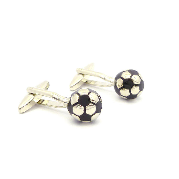 Wild Links - Silver Soccer / Football Cufflinks