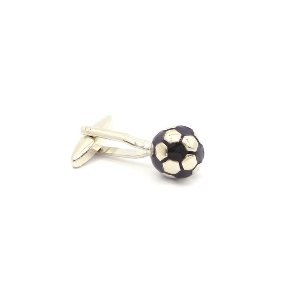 Wild Links - Silver Soccer / Football Cufflinks