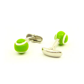 Wild Links - Silver Tennis Ball Cufflinks