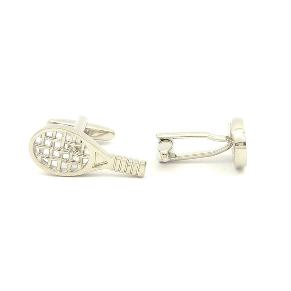 Wild Links - Silver Tennis Raquet Cufflinks