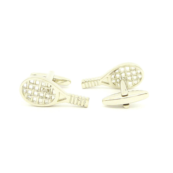 Wild Links - Silver Tennis Raquet Cufflinks