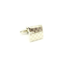 Wild Links - Silver Square Checker Cufflinks