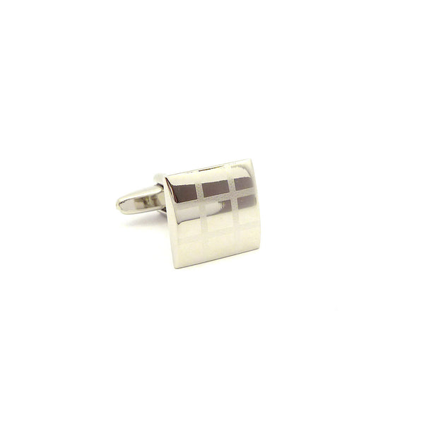 Wild Links - Silver Square Grid Cufflinks