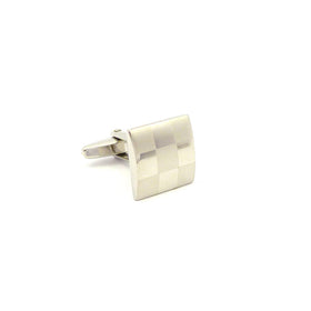 Wild Links - Silver Square Large Checker Cufflinks