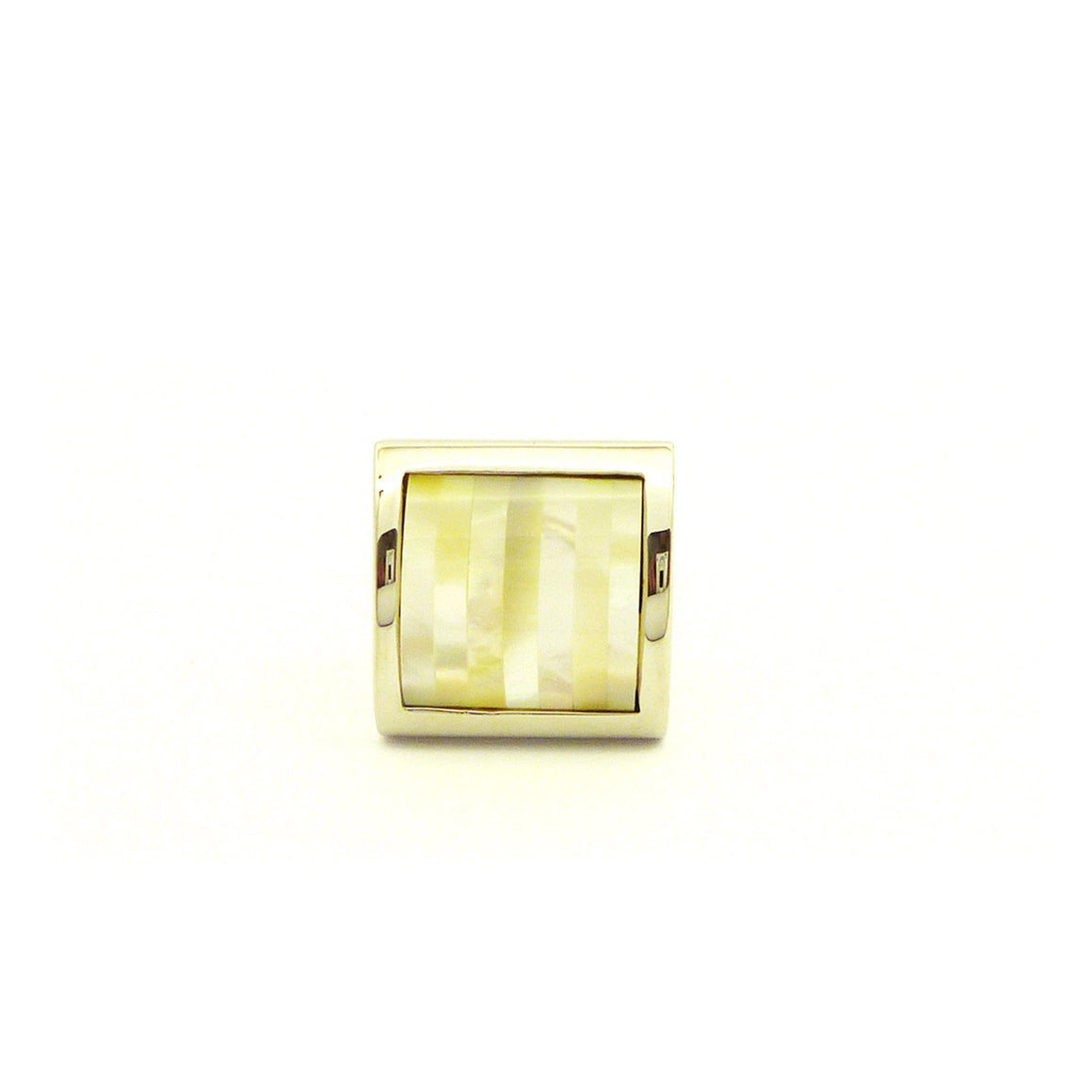 Wild Links - Silver Square Pearl Cufflinks