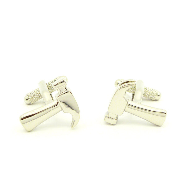 Wild Links - Silver Claw Hammer Cufflinks