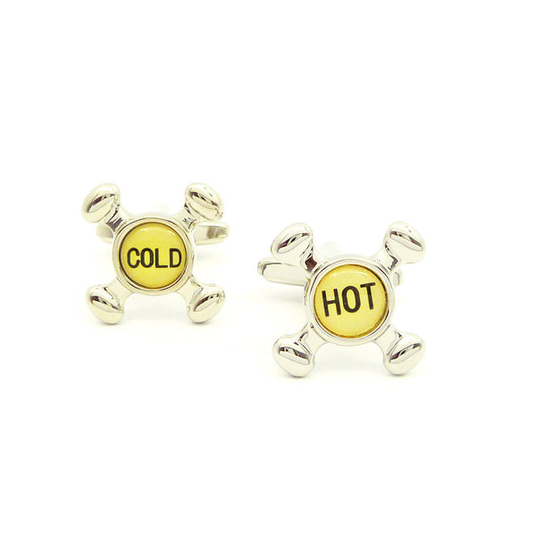 Wild Links - Silver Hot and Cold Taps Cufflinks