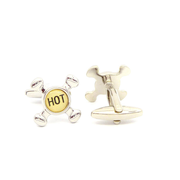 Wild Links - Silver Hot and Cold Taps Cufflinks