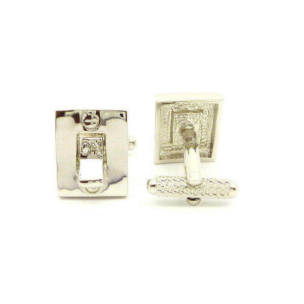 Wild Links - Silver Light Switch Cufflinks