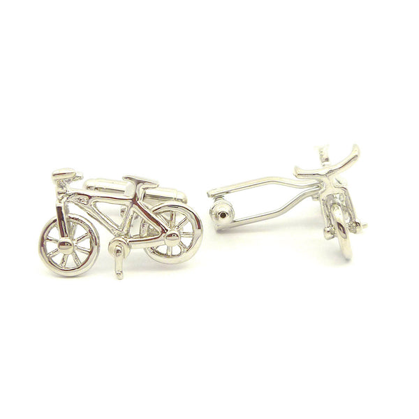 Wild Links - Silver Bicycle Cufflinks