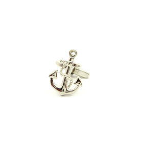 Wild Links - Silver Boat Anchor Cufflinks
