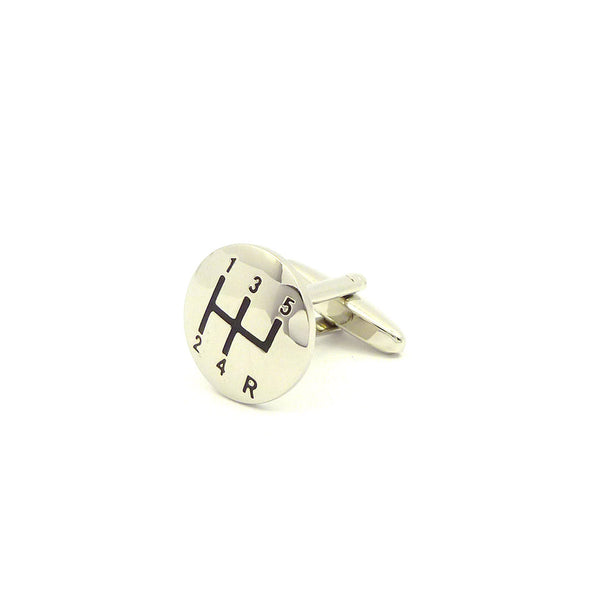 Wild Links - Silver Manual Gearbox Cufflinks