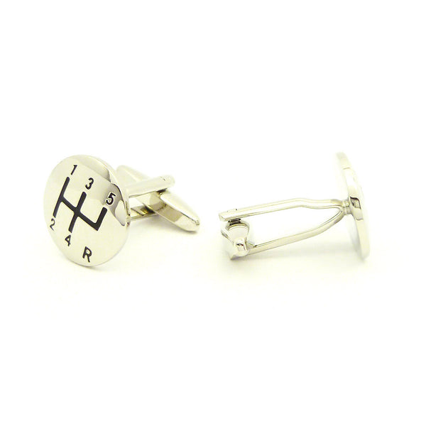 Wild Links - Silver Manual Gearbox Cufflinks