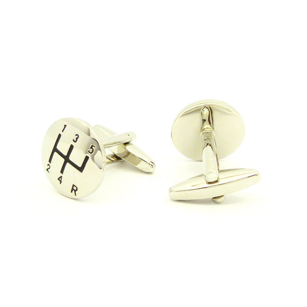 Wild Links - Silver Manual Gearbox Cufflinks